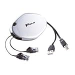 Targus ACC80US 3-in-1 Retractable Phone, Ethernet, and USB Cable