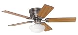 Hunter Ceiling Fans 52 in. Low Profile III Model 20809 in Antique Pewter. Indoor fan.