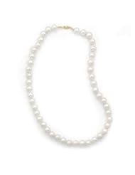 30 Inch 14k Yellow Gold 8.5-9mm Freshwater Pearl Necklace
