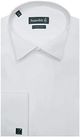 Jacques Britt White Slim Fit Dress Shirt / Tuxedo Shirt with Wing Collar (960277.01)-16