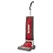 Electrolux Sanitaire Products - Electrolux Sanitaire - DuraLite Commercial Upright,10 lbs, Gray/Red - Sold As 1 Each - Constructed with high-strength, lightweight magnesium so it weights just 10 lbs.! - Powerful, commercial grade motor. - Allergen filtration traps 100% of dust mites/eggs and 99.99% of ragweed and common grass pollens. - Quick-change power cord for simple, on-site maintenance. - Easy-access dual-zipper bag.