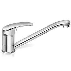 Chrome Single Lever Kitchen Sink Mixer Tap Faucet