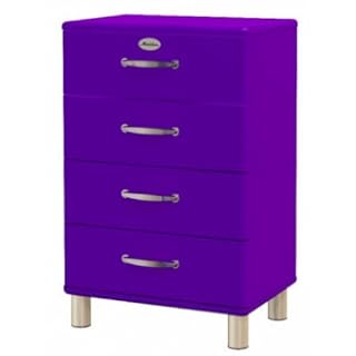 Sideboard Tenzo Malibu 60 cm mit 4 Schubladen MDF Farbe wählbar Matt, Farbe:Lila
