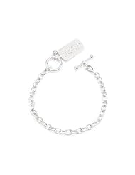 Silvertone Faith Charm Bracelet