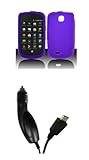 Samsung Dart (T-Mobile) Premium Combo Pack - Purple Silicone Soft Skin Case ....
