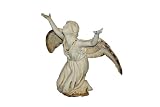 Kneeling Angel and Doves Garden Statue