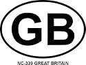 GREAT BRITAIN Oval Bumper Sticker