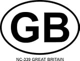 GREAT BRITAIN Oval Bumper Sticker GREAT BRITAIN Oval Bumper Sticker