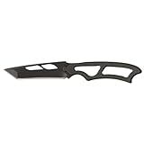 Smith and Wesson SW990TA SandW Tanto Neck Knife Knife, Black