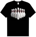 BOWLING PINS Amazing 3-D Print Adult Bowlers T-shirt