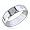 7mm Beveled Titanium High Polish Wedding Band Ring Sz 7.0