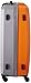 Nautica Ahoy Hardside Expandable 4-Wheeled Luggage-28 Inch Checked Size, Orange/Silver, 28
