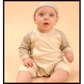 Sckoon Organic Cotton Japonesk Baby Round Kimono - Size 3-6 Months booties- and cap not included