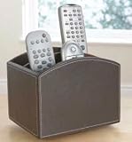 Faux Leather Remote Control Holder