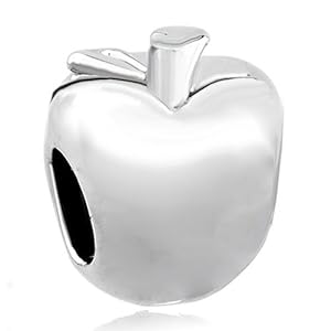 Pugster Apple Beads Fit Pandora Chamilia Biagi Charm Bracelet