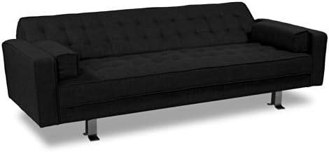 Westport Home Rayna Contemporary Sofa Bed, Black
