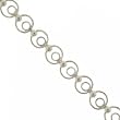 Circle of Love Bracelet in Solid Sterling Silver 925 - 7.5 Inch