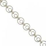 Sterling Silver Circle of Love Bracelet 7.5 Inch