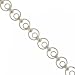 Sterling Silver Circle of Love Bracelet 7.5 Inch