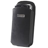 Buy Prima Premium Leather Low Profile Vertical Jacket for Nokia N73 - Black