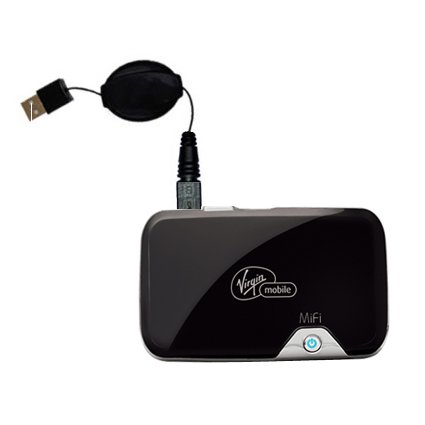 Retractable USB Cable for the Novatel Mifi 2352 with Power Hot Sync and Charge capabilities - uses Gomadic TipExchange Technology