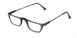 "Diamond Rim" Reading Glasses Hand-Embellished with SWAROVSKI Crystals (+1.00 - +3.00)