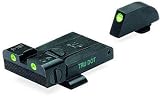 Meprolight Glock Tru-Dot Night Sight fits G17,19,20,21,22,23. Adjustable Set with Green Rear and Front Sight