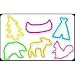 Pack of 24 CAMP WIG WAM Shaped Rubber Bands Glow -In-The-Dark