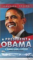 Topps Trading Cards - Inaugural Edition PRESIDENT OBAMA Collectors Cards - PACK