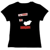 I AM FAMOUS IN Hungary Countries Womens T-Shirt (Black, Size Large)