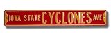 IOWA STATE CYCLONES IOWA STATE CYCLONES AVE AUTHENTIC METAL STREET SIGN (6 X 36)