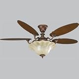 Elysian Ceiling Fan - Golden Brandy with Italian Walnut blades