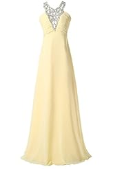 Chiffon Beaded Open-Back Ruched Evening Dress/Prom Dress 