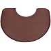 Tough Guy Polyurethane Anti-Fatigue Stylist Mat, Half Round with Round Chair Base Cut Out, Burgundy