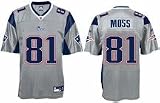 Randy Moss New England Patriots #81 Replica Reebok NFL Football Jersey (Alternate Silver)
