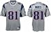Randy Moss New England Patriots #81 Replica Reebok NFL Football Jersey (Alternate Silver)