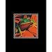 (11x14) Red Eyed Tree Frog (On Red Flower) Double-Matted Art Print