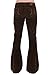 Men's 60's 70's Indie Retro Vintage Brown Corduroy Bellbottom Super Flares