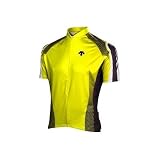Descente 2008 Men's Chevron Short Sleeve Cycling Jersey - Yellow - 13052yl
