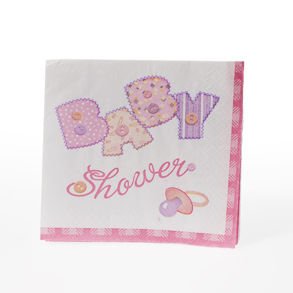 Girl Baby Shower Beverage Napkins