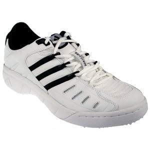 Buy Adidas Mens Barric M Grass White Black Silver Tennis by adidas