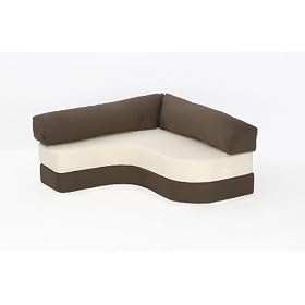 Rebecca Sofa Bed in CHOCOLATE/ CREAM Cotton Drill