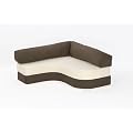 Rebecca Sofa Bed in CHOCOLATE/ CREAM Cotton Drill