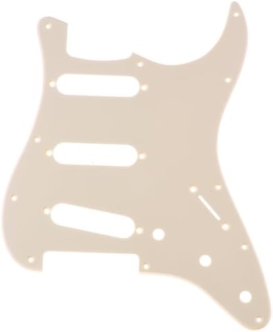 Stratocaster Single Ply Guitar Pickguard Cream SSS