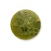 Olive Jade Serpentine Round Pendant 40mm Green