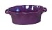 BIA Cordon Bleu Wavy 1-1/2-Quart Deep Oval Baker, Burgandy
