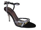 Unze High Fashion - L8326-Black-7.0
