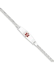 14k White Gold Medical Jewelry Bracelet