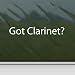 Got Clarinet? White Sticker Band Musical Intrument Laptop Vinyl White Decal