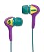 Skullcandy Smoking Earbud Headphones with Mic - Purple/Yellow